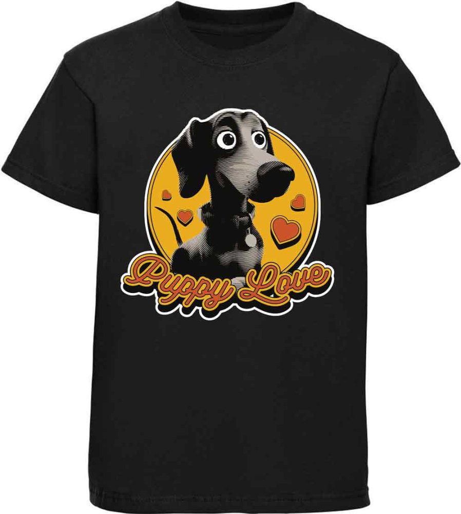 Printed Kids T-Shirt Cartoon Dog